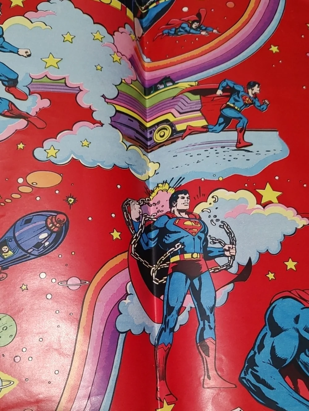 Superman Vintage Gift Wrap